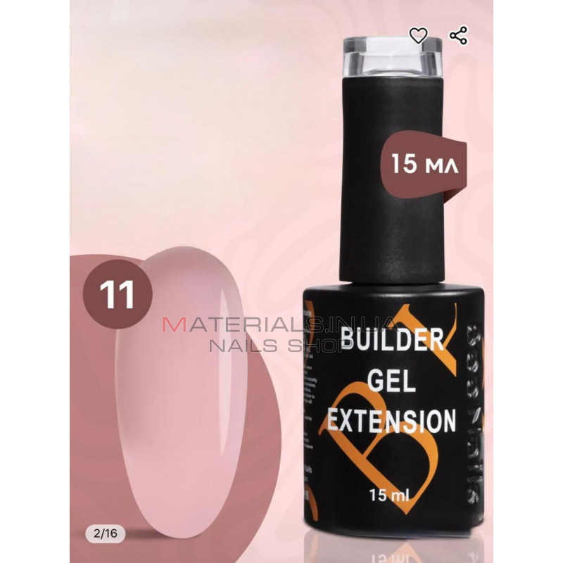 Гель для наращивания Builder Gel Extension Bee Nails 15 мл, 11