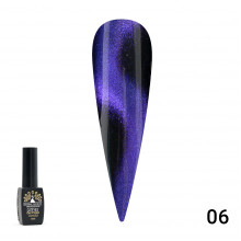 Гель лак 24D кошачий глаз Global Fashion 8 мл, 06