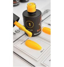 Гель-лак неоновый для ногтей Bee Nails neon gel polish, №01