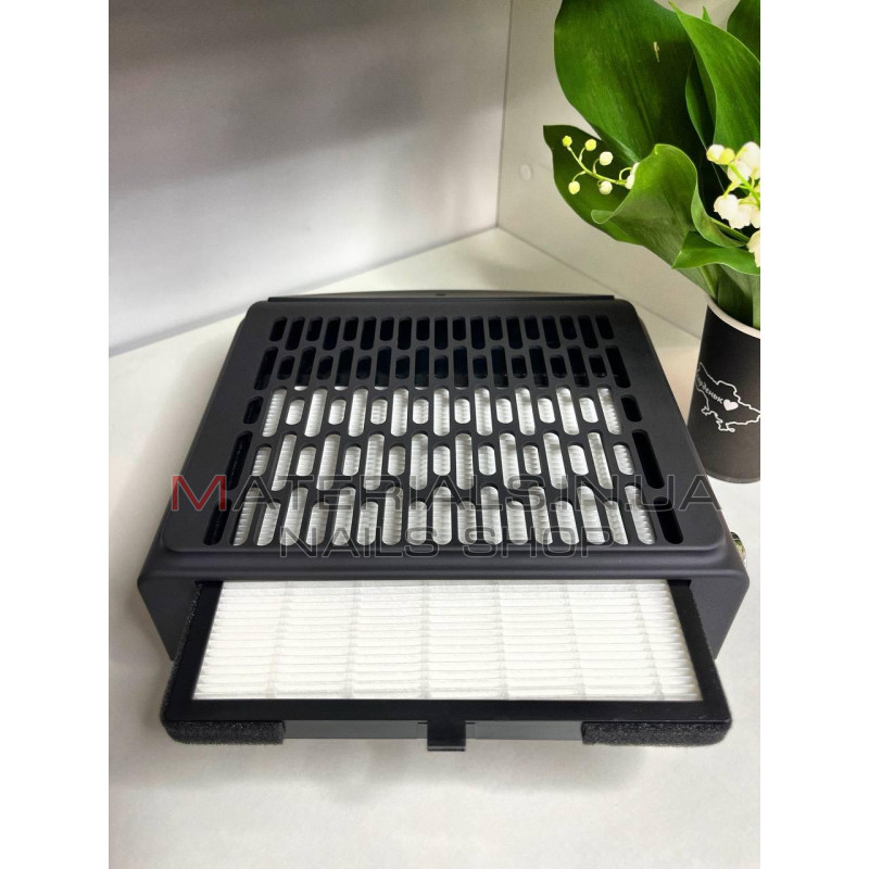 Витяжка для манікюру BQ 858-10 100W потужна професійна витяжка манікюрна, Чорна