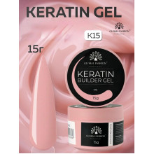 Keratin builder gel, K15, Global Fashion, 15 г