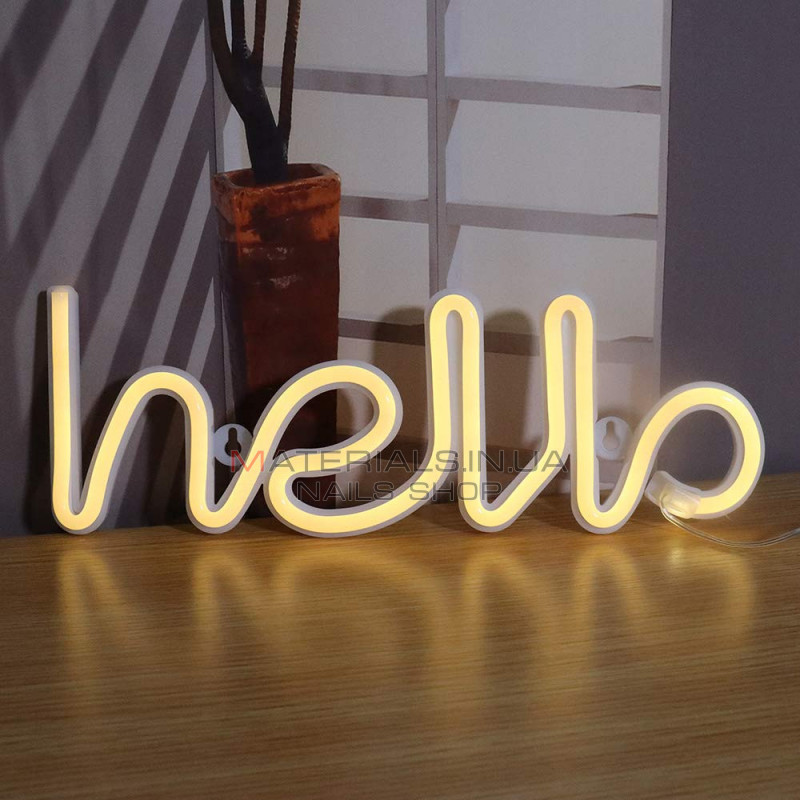 Ночной светильник Neon Sign — Hello Ночной светильник Neon Sign — Hello