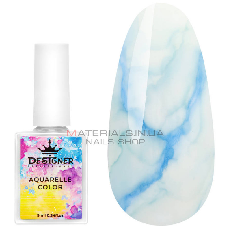 Aquarelle Color Designer №03 акварельні краплі для дизайну нігтів, 9 мл Aquarelle Color Designer №03 акварельні краплі для дизайну нігтів, 9 мл