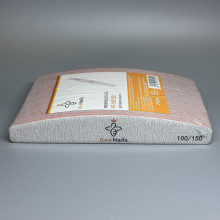 Упаковка пилок Bee Nails - серая, лодочка 100/150 грит (24шт)