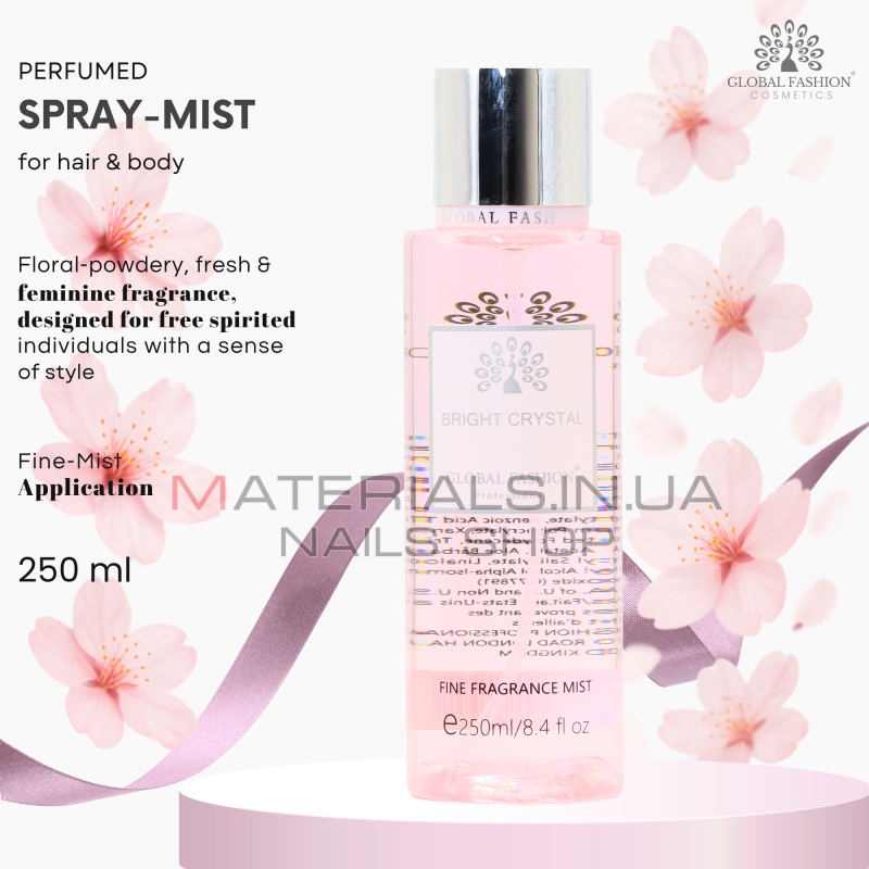 Мист для тела, Global Fashion, Bright Crystal, 250ml