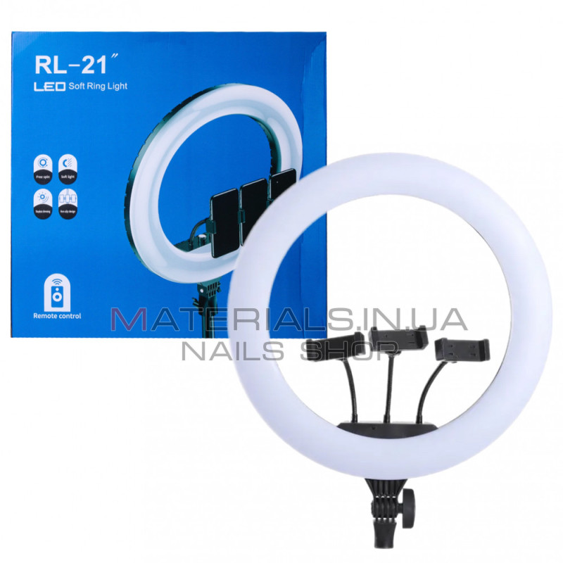 Кільцева LED-лампа RL-21, 54 см, 21″, 416 світлодіодів