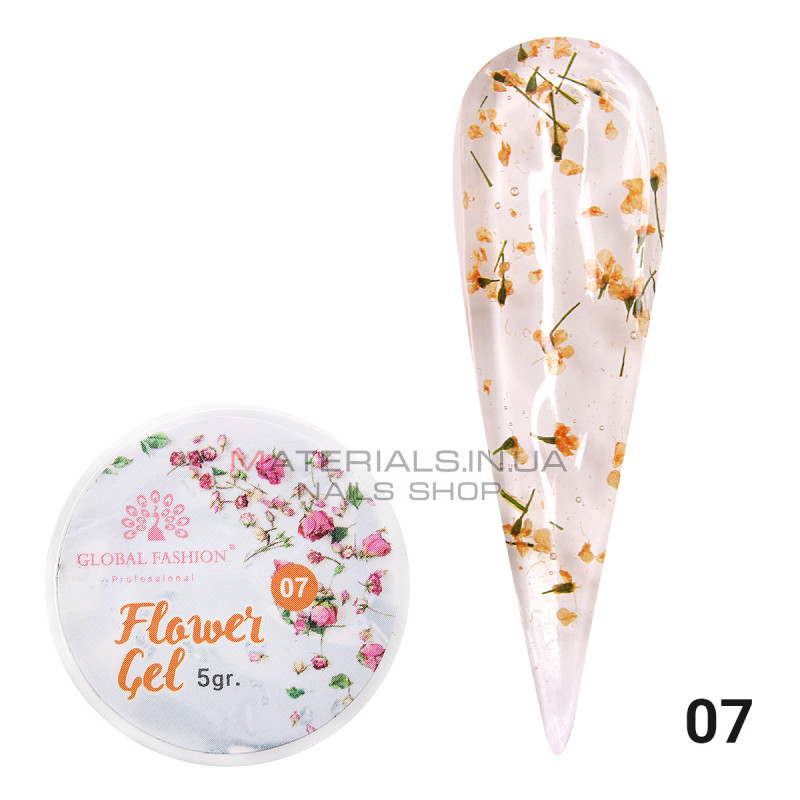 Гель із сухоцвітами 5 гр, Flower Gel 07 Гель із сухоцвітами 5 гр, Flower Gel 07