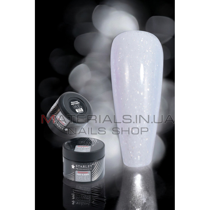 Гель для наращивания ногтей Starlet Professional Shimmer Poly & Acryl 30 мл. № 18