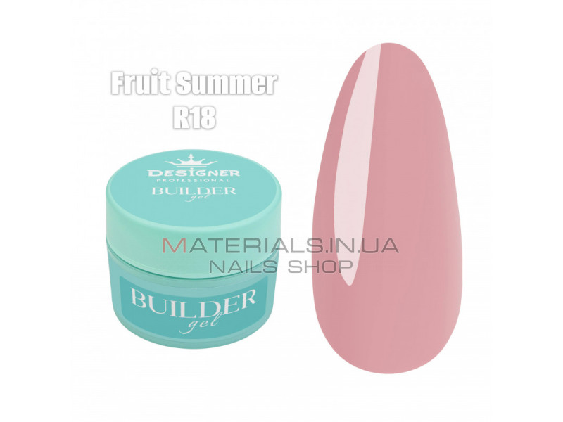 Builder Gel 55 мл., Дизайнер (Моделюючий гель) R18 Fruit Summer