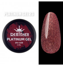 Platinum Gel Гель - платинум Designer Professional с шиммером, 5 мл. №23