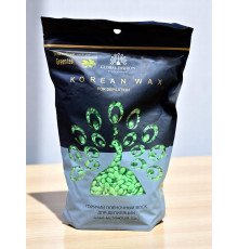 Гарячий пленочний віск Global Fashion Korean Wax, Зелений чай, 1 кг