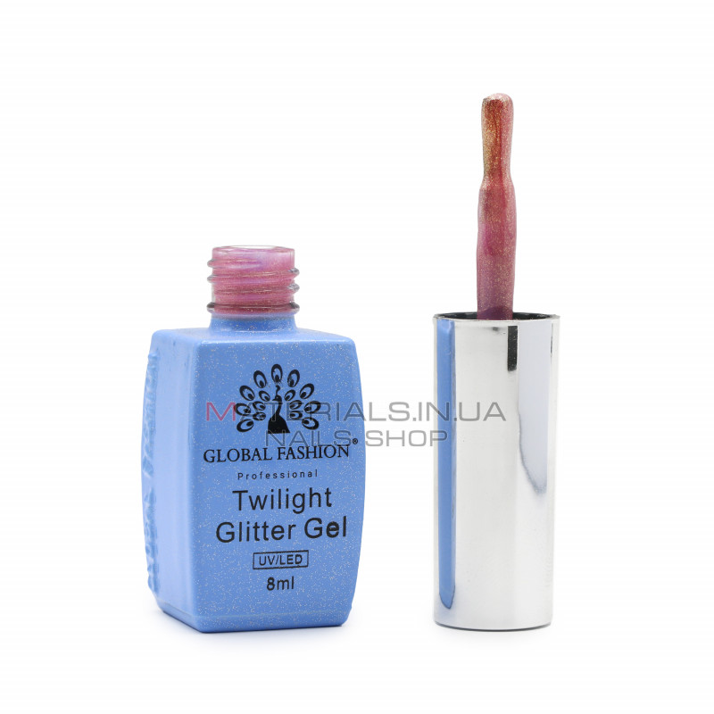 Гель лак Twilight Glitter 8 мл, 201 Гель лак Twilight Glitter 8 мл, 201