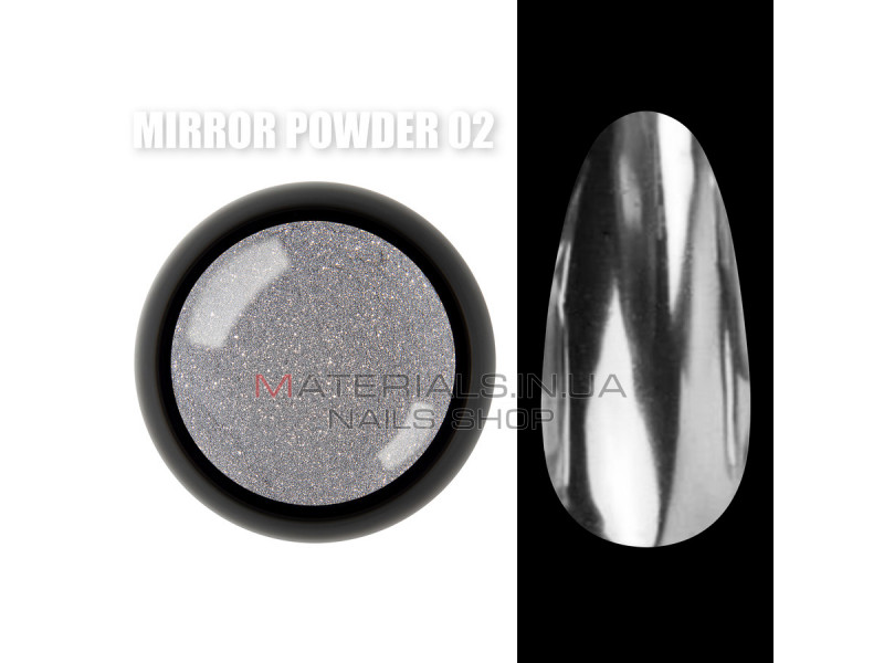 Mirror powder Зеркальная втирка для дизайна ногтей №02