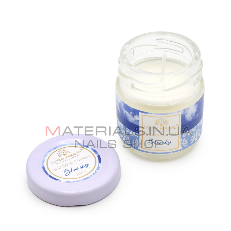 Масажна свічка Global Fashion, 30 ml, Blue sky