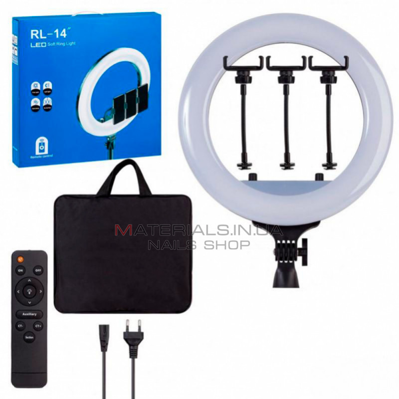 Лампа Кольцевая LED RL-14 Original 36cm 36w 192 Lights | Remote I 3m cable with plug I 3 holder I handle bag Лампа Кольцевая LED RL-14 Original 36cm 36w 192 Lights | Remote I 3m cable with plug I 3 holder I handle bag