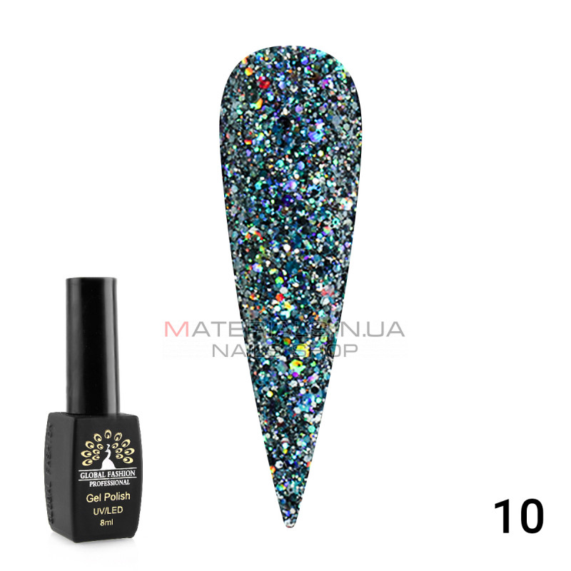 Гель лак Diamond Ball Global Fashion 8 мл, 010 Гель лак Diamond Ball Global Fashion 8 мл, 010