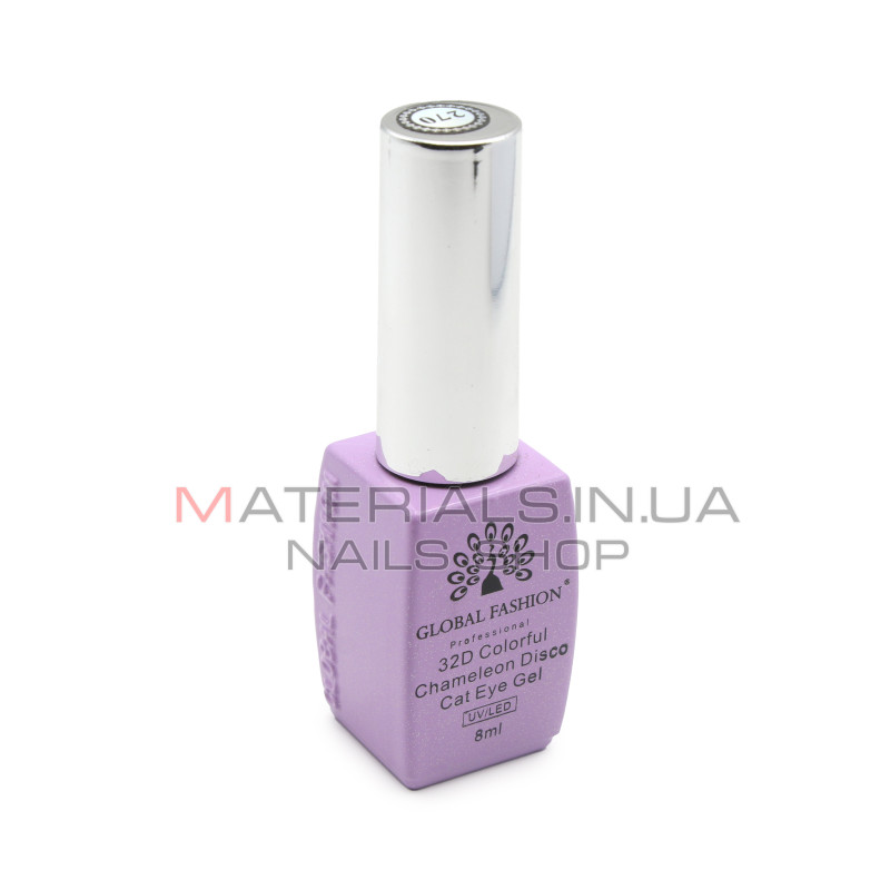 Гель лак кошачий глаз 32D Chameleon Disco, Global Fashion 8 мл №269