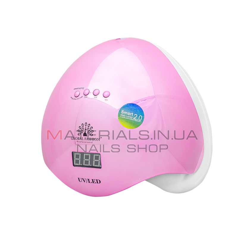 Лампа для нігтів LED/UV 72Вт, pink, Global Fashion L-1100