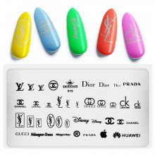 Диск для стемпінгу Designer металевий (12x6 см) №019