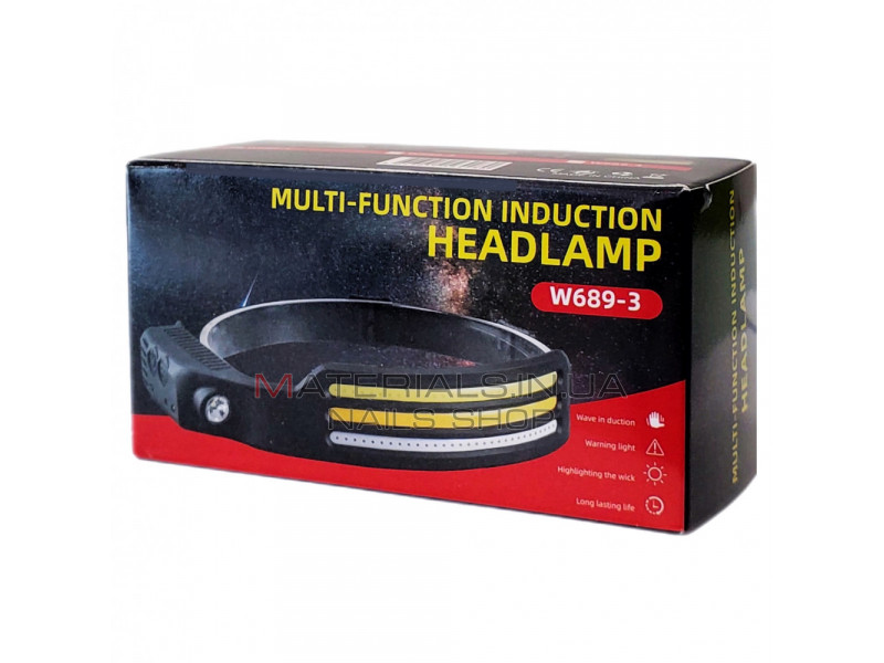 Ліхтарик W689-1 Touch Control Multifunction induction Headlamp