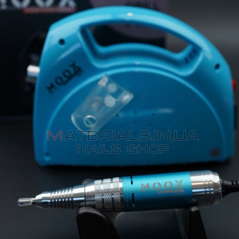 Фрезер Мокс X806 (Light blue) на 55 000 об/хв. та 80W. для манікюру та педикюру