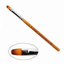 Пензель для гелю Starlet Professional Kolinsky № 8. овальний. з дерев&#39;яними ручками. штучний ворс