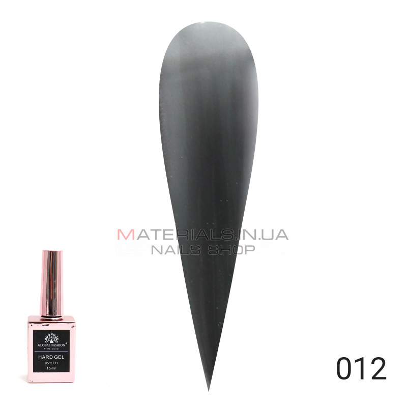 Твердий гель (Hard Gel) 15 мл Global Fashion, 12 (чорний) Твердий гель (Hard Gel) 15 мл Global Fashion, 12 (чорний)