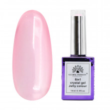 Гель для наращивания 6 in 1 crystal gel jelly colour, 15 мл, 6603