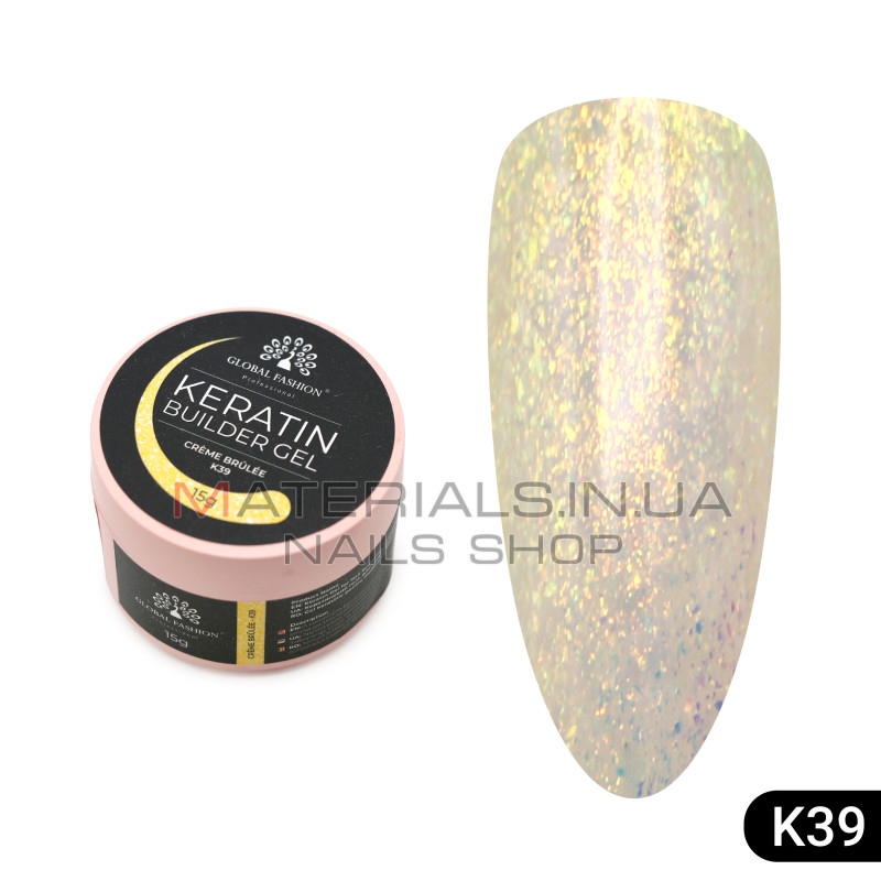 KERATIN BUILDER GEL, Global Fashion, 15 g, K39