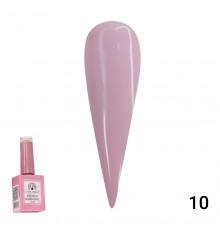 Каучуковая база для гель лака френч, Rubber Base Coat French, 15 мл., Global Fashion 10