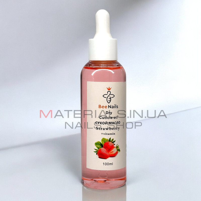 Сухе масло для кутикули BeeNails "Strawberry", 100 мл