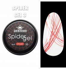 Кольорове павутинка Spider Gel Designer, 8 мл, Червоний S3