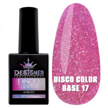 Светоотражающее базовое покрытие №17 (Малиновый), 9 мл. - Disco Color Base Дизайнер