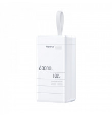 Power Bank 60000 mAh 100W— Remax RPP-650 100W PD+QC Fast charging  — White