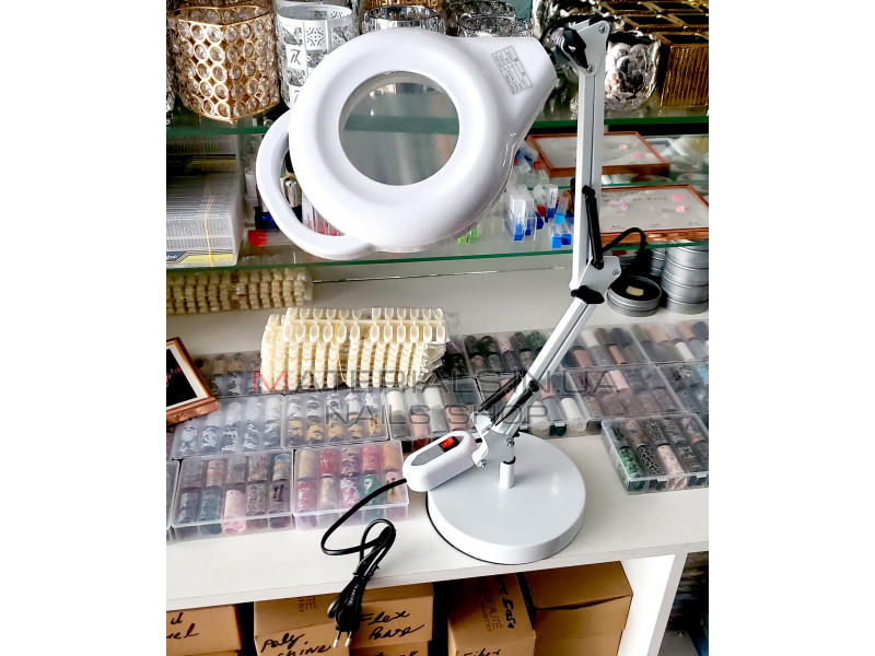 Лампа лупа косметологічна з регулятором LED Li-7868 (на підставці)