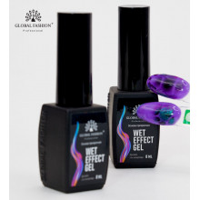 Основа для розтікання Wet effect gel, прозора, для мокрого дизайну, 8 мл.