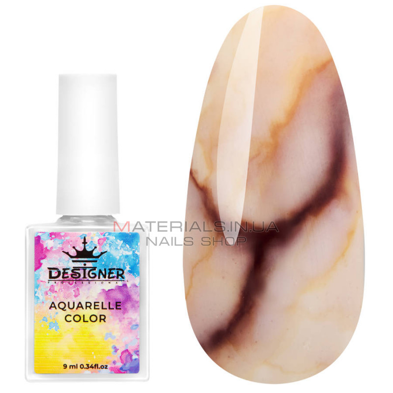 Aquarelle Color Designer №07 акварельні краплі для дизайну нігтів, 9 мл Aquarelle Color Designer №07 акварельні краплі для дизайну нігтів, 9 мл