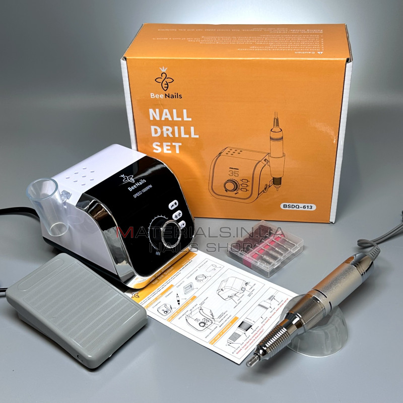 Фрезер для манікюру та педикюру Bee Nails, BSDQ-613, ZS-613 (45000 об., 65Вт) Фрезер для манікюру та педикюру Bee Nails, BSDQ-613, ZS-613 (45000 об., 65Вт)