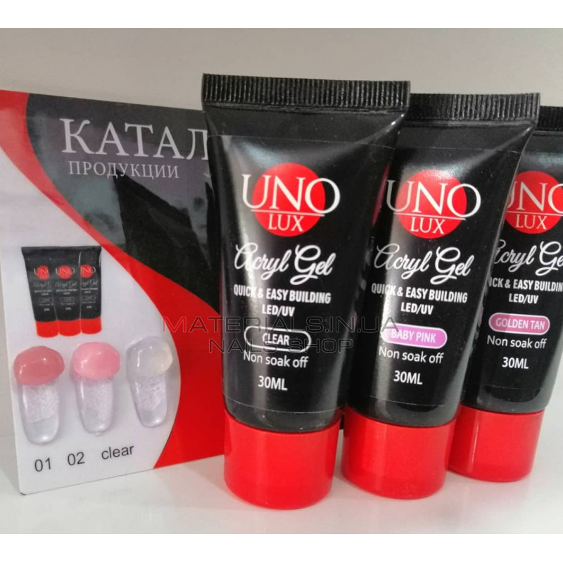 Полігель UNO LUX 30 мл Baby Pink Полігель UNO LUX 30 мл Baby Pink