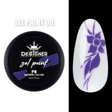 Gel Paint (no wipe) Гель-фарба (без липкого шару) Designer Professional, 5мл. №08