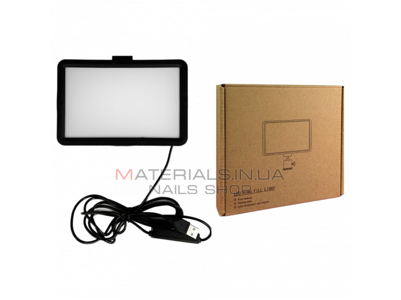 Лампа видеосвет LED 16 cm 6" 4 color filters 120 Lights USB 12W 2V