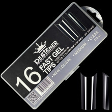 Fast gel tips №16 (New square, medium size) - Гелеві типси Дизайнер