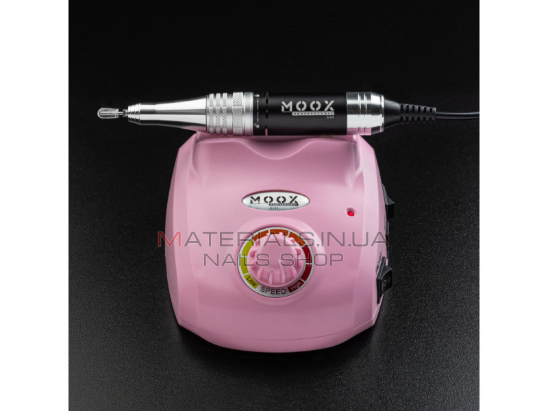 Фрезер Мокс X105 (Рожевий) на 45 000 об/хв. та 65W. для манікюру та педикюру