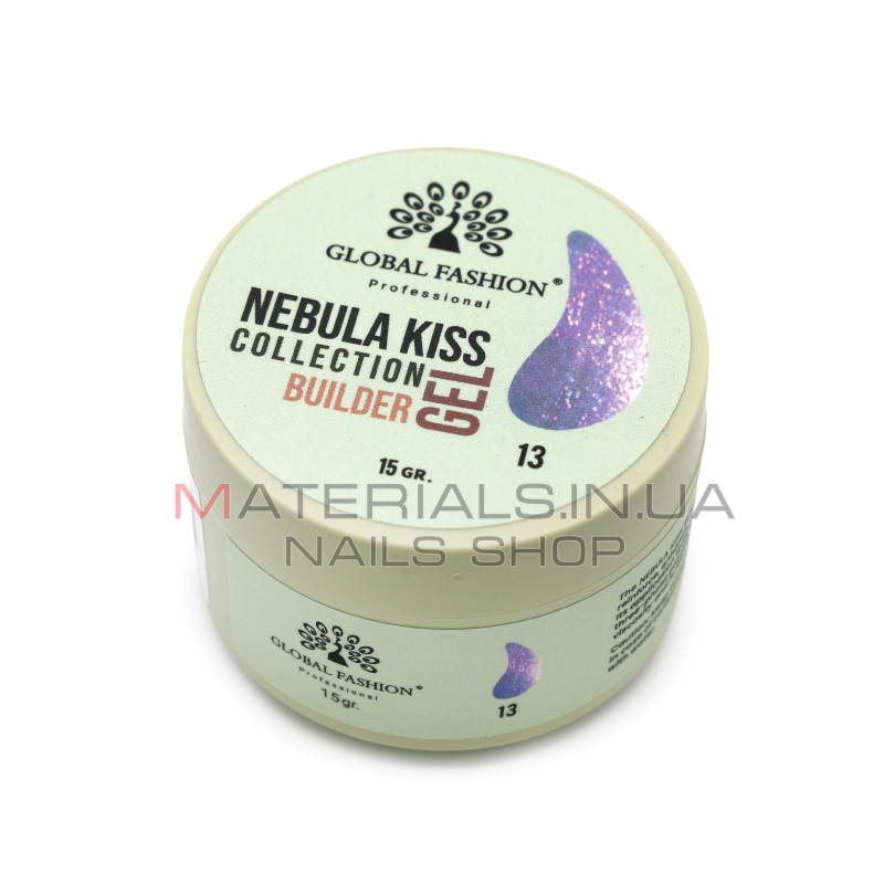 Гель для моделювання нігтів 15 гр, Nebula Kiss Builder Gel 13