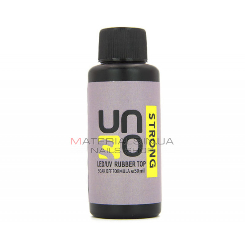 Uno Strong Rubber Top - верхнє каучукове покриття, 50мл Uno Strong Rubber Top - верхнє каучукове покриття, 50мл