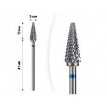 Твердосплавна фреза для зняття гель-лаку mART M-131 Конус Blue 5*13