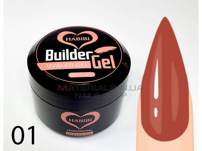 Гель Habibi builder gel 56мл, 01