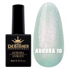 Гель-лак для дизайна Aurora Designer c эффектом втирки, 9 мл. №10