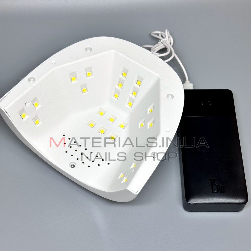 UV LED Лампа Sun S3, 88Вт працює від Power Bank