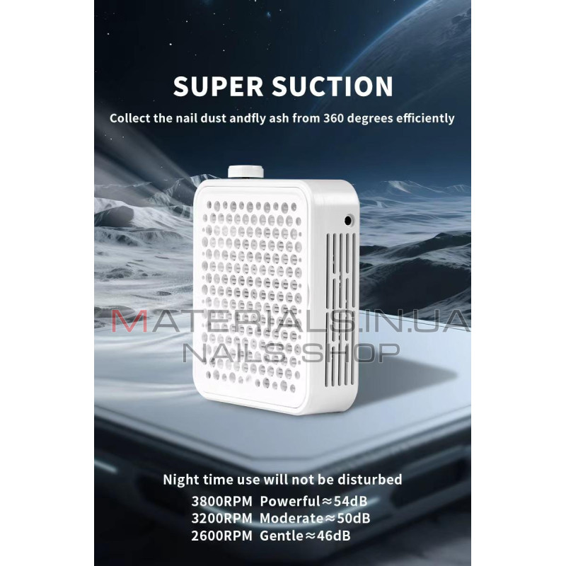 Витяжка для манікюру Global Fashion GFS-900 Pro (3800 об/хв), безщіткова турбіна
